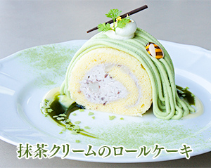 いちごのロールケーキ